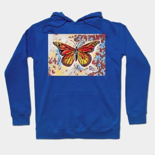 Monarch Butterfly in the Bushes Hoodie